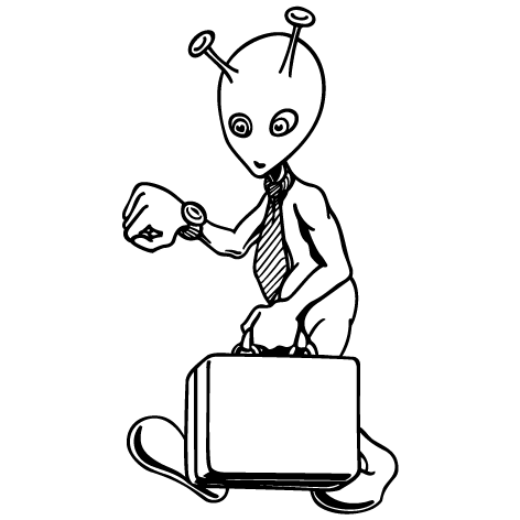 Sticker alien directeur